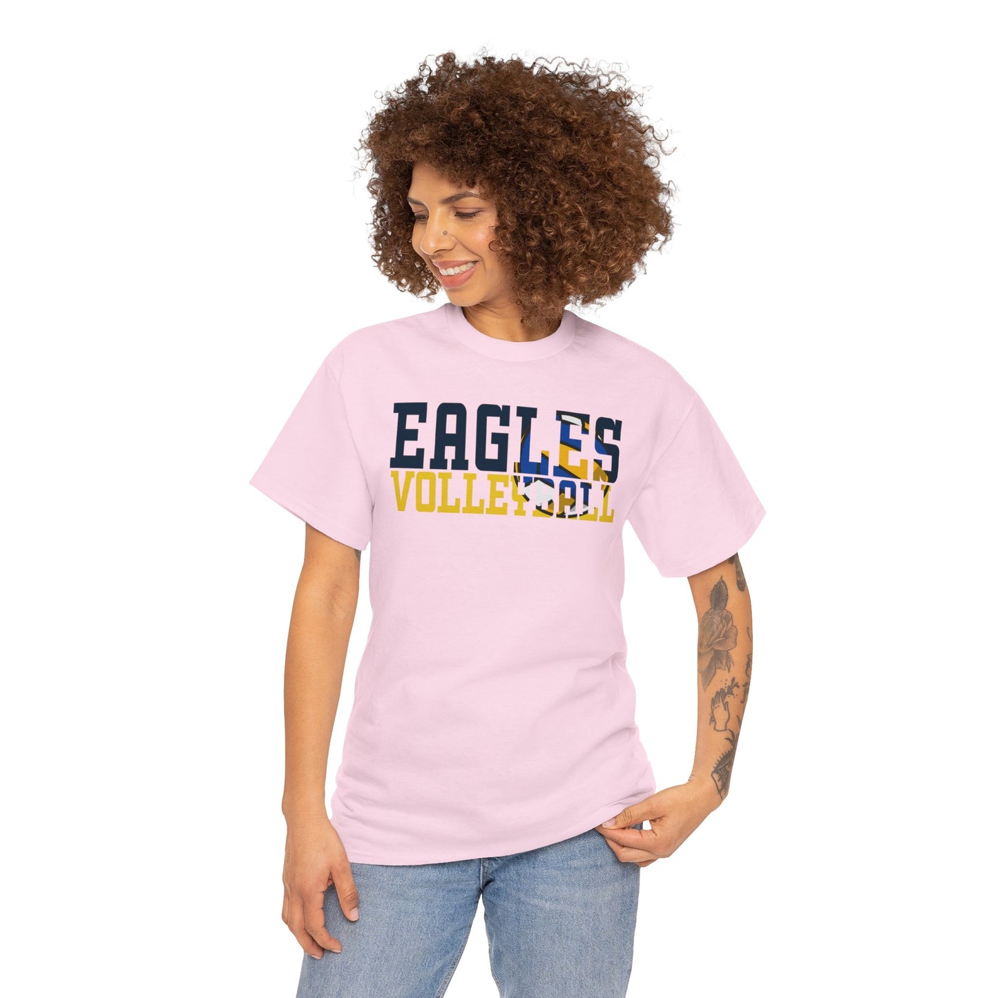 Volleyball Cutout - Gildan Unisex Heavy Cotton Tee