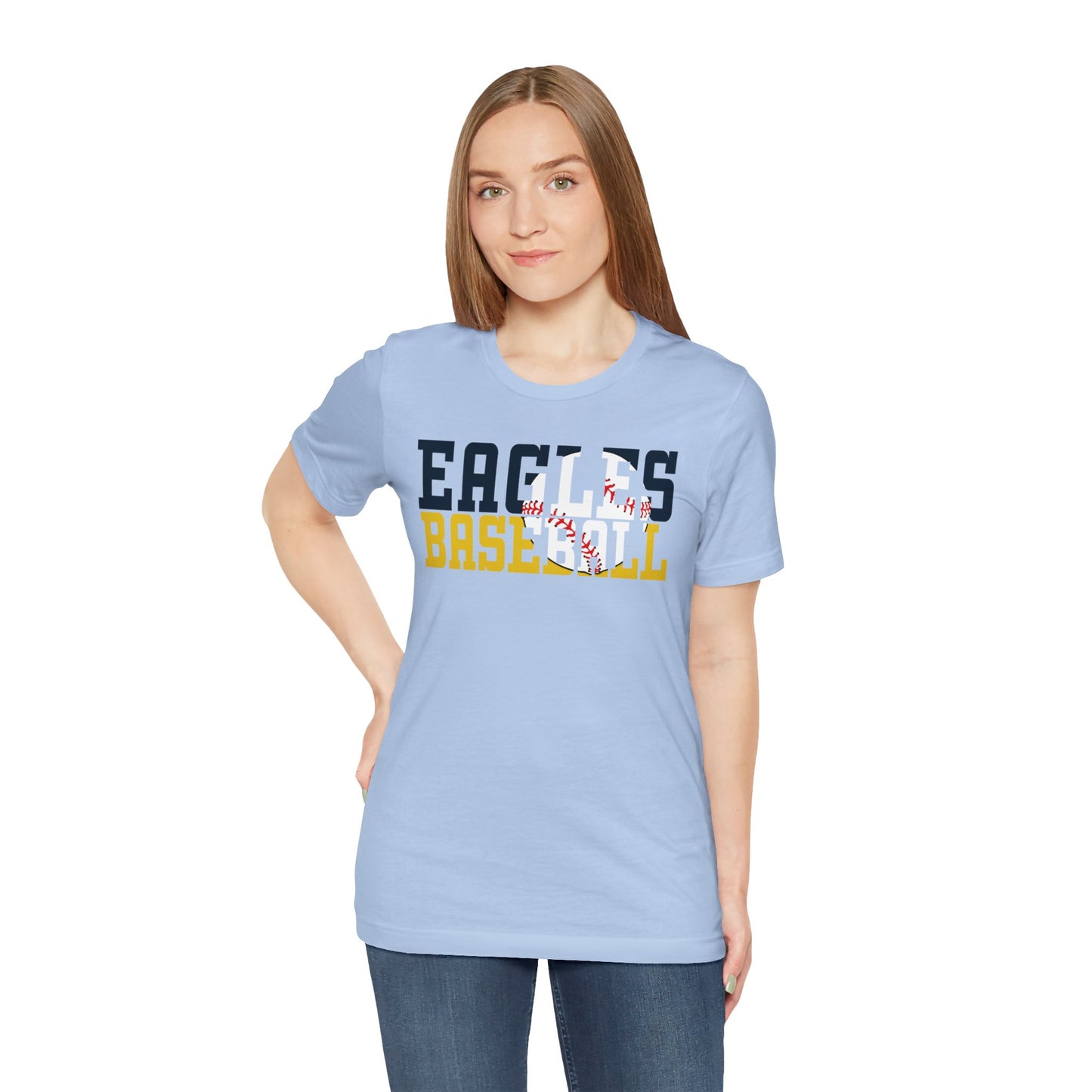 Baseball Cutout - Bella+Canva Unisex Jersey Short Sleeve Tee