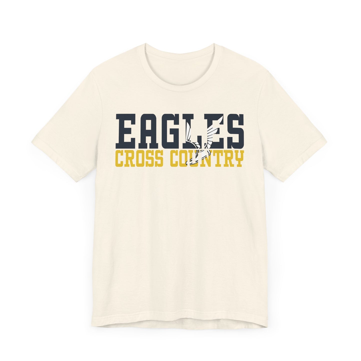 Cross Country Cutout -  Bella+Canva Unisex Jersey Short Sleeve Tee