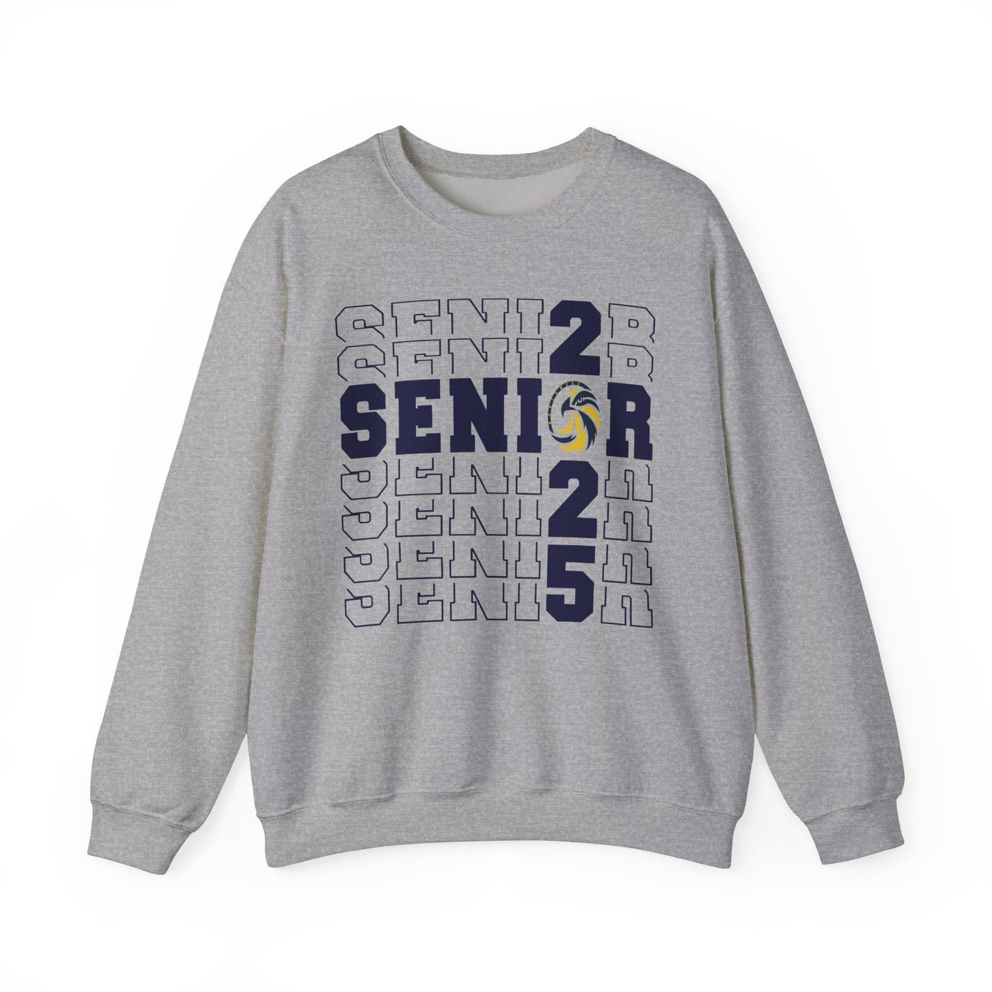 Seniors Cross Stacked c/o 2025 - Gildan Unisex Heavy Blend™ Crewneck Sweatshirt