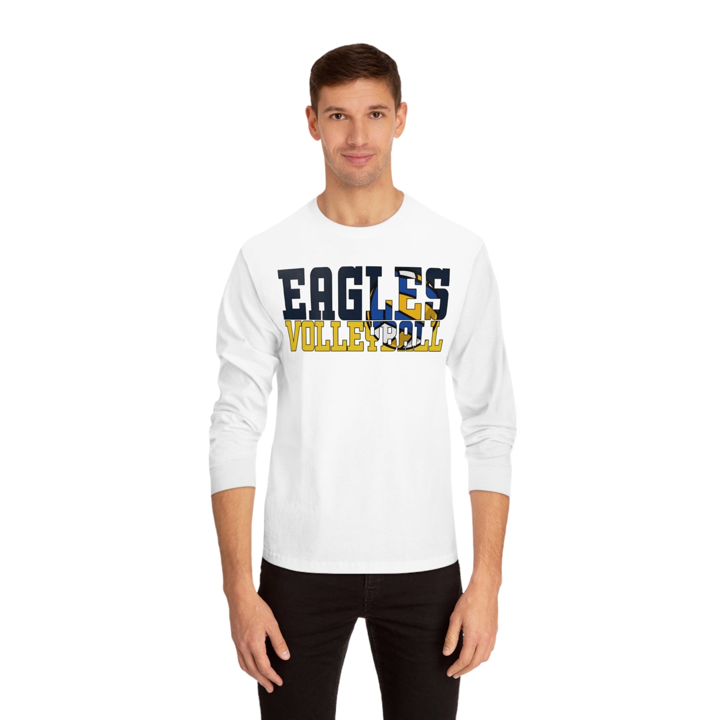 Volleyball Cutout - American Apparel Unisex Classic Long Sleeve T-Shirt