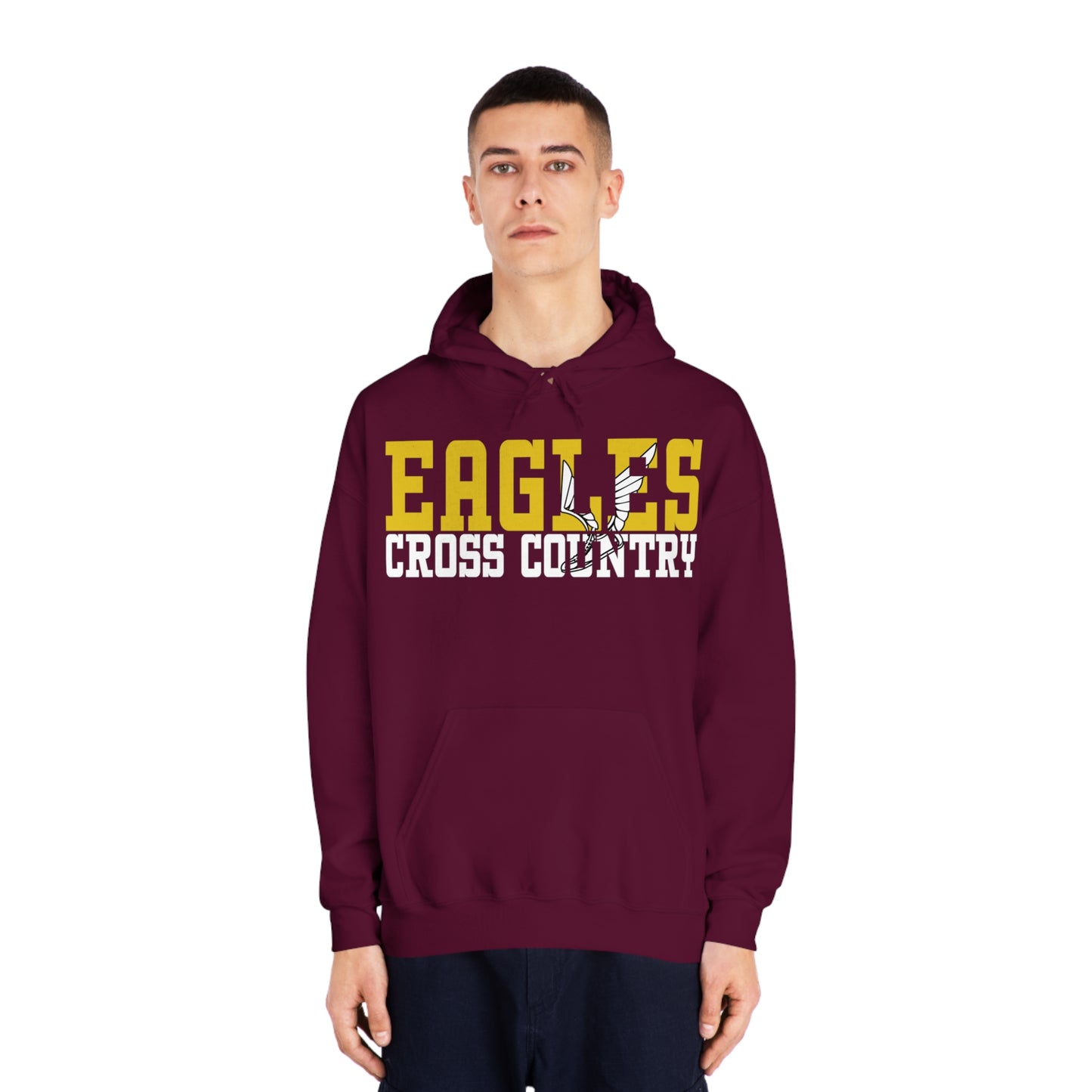 Cross Country Cutout - Gildan Unisex DryBlend® Hooded Sweatshirt