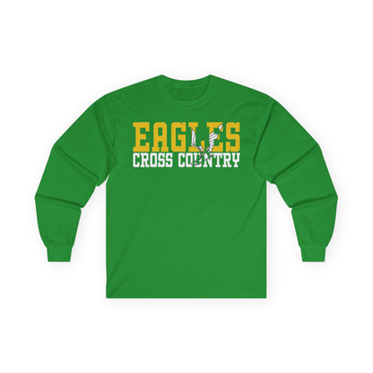 Cross Country Cutout -  Gildan Ultra Cotton Long Sleeve Tee