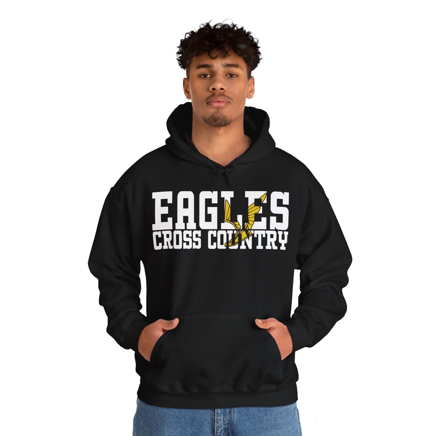 Cross Country Cutout - Gildan Unisex Heavy Blend™ Hooded Sweatshirt