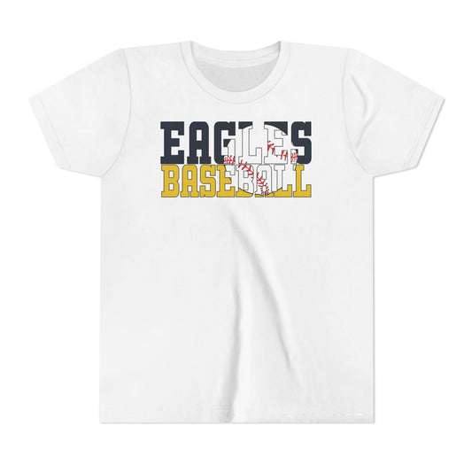 Baseball Cutout - Bella+Canva Youth Short Sleeve Tee