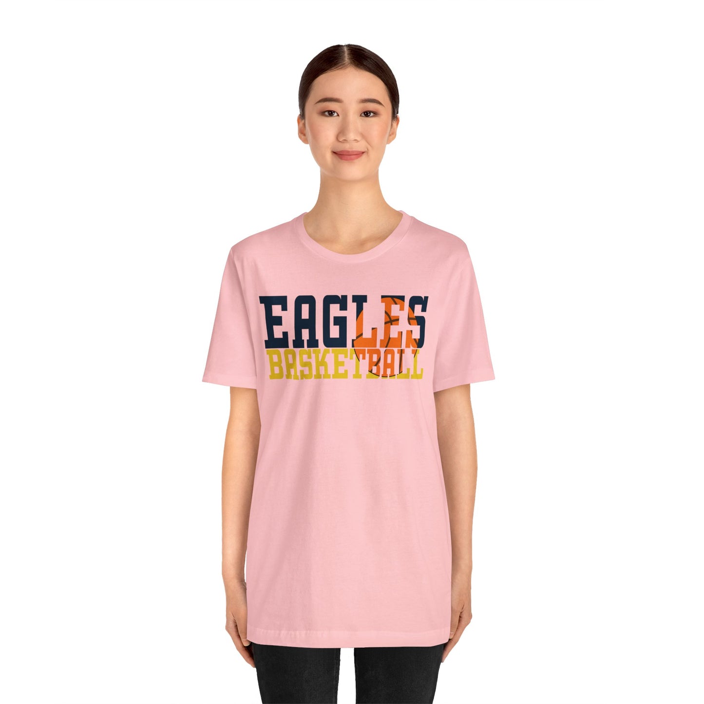 Basketball Cutout - Bella+Canva Unisex Jersey Short Sleeve Tee