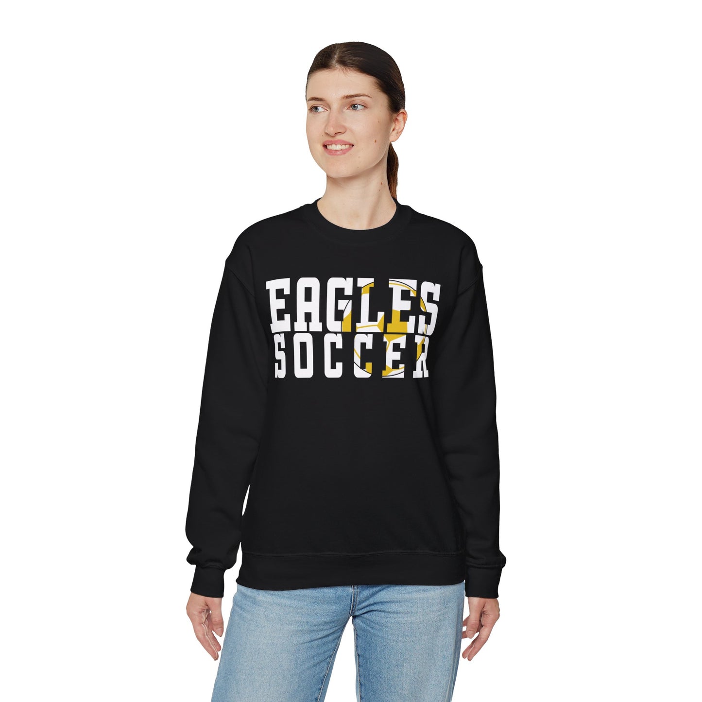 Soccer Cutout - Gildan Unisex Heavy Blend™ Crewneck Sweatshirt