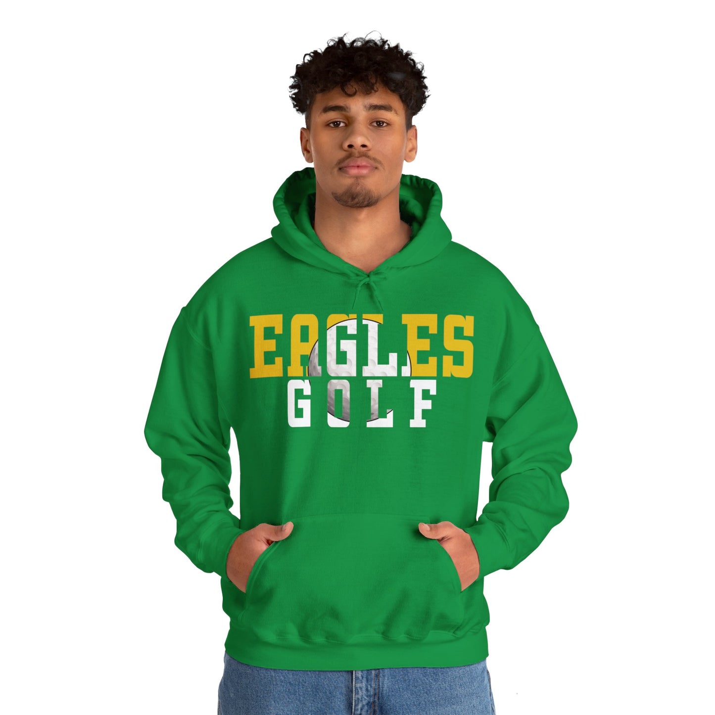 Golf Cutout - Gildan Unisex Heavy Blend™ Hooded Sweatshirt