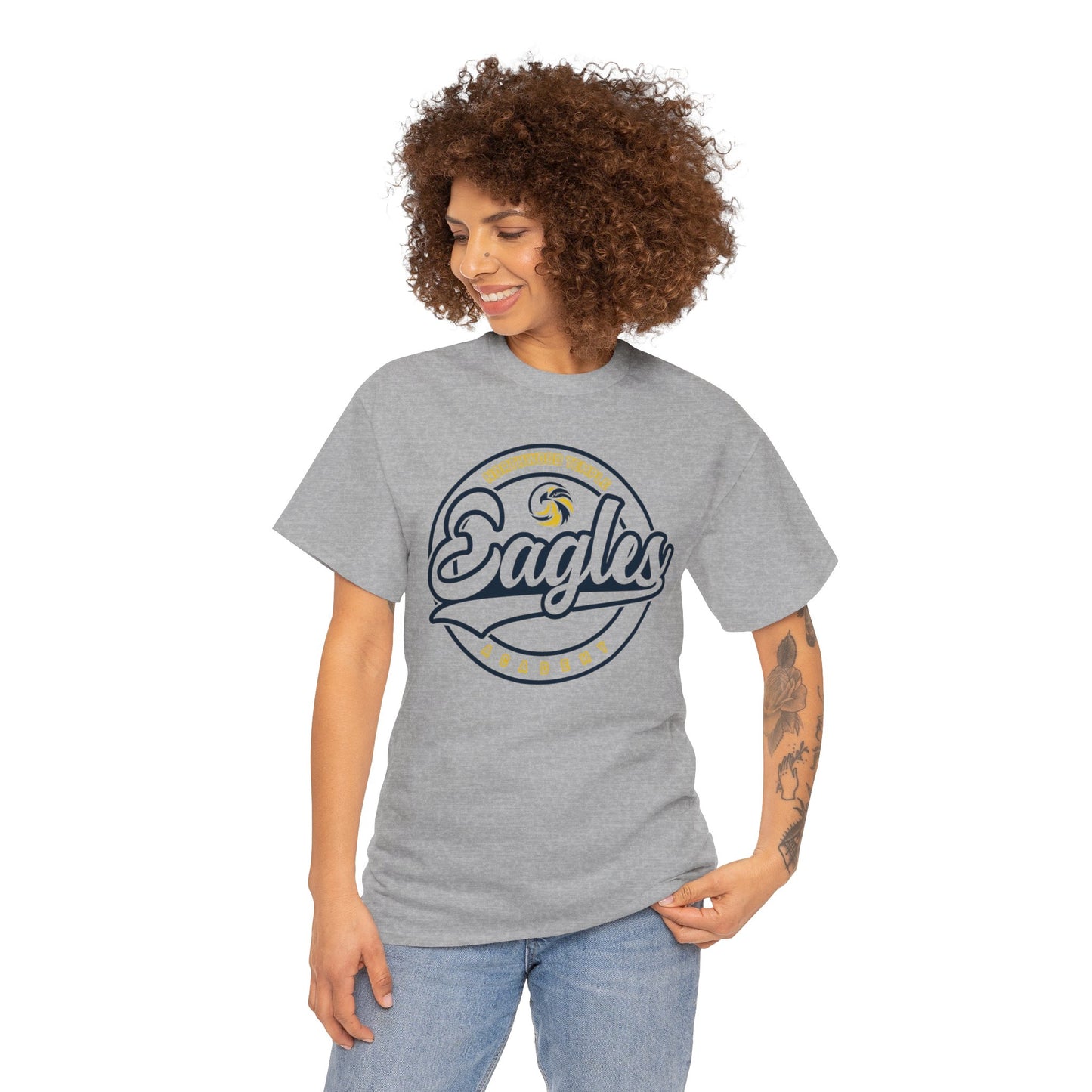 Eagles Circle Stamp - Gildan Unisex Heavy Cotton Tee