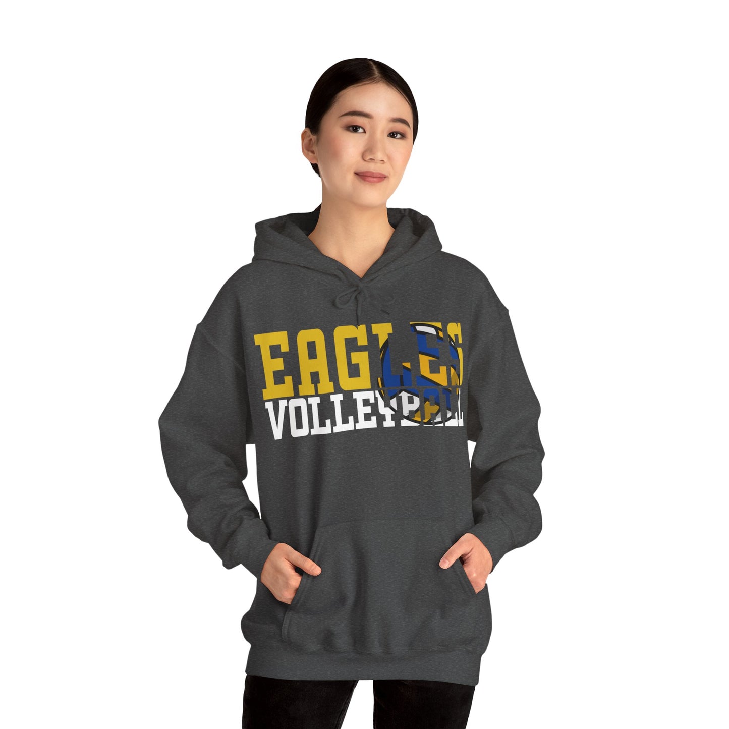 Volleyball Cutout - Gildan Unisex Heavy Blend™ Hooded Sweatshirt