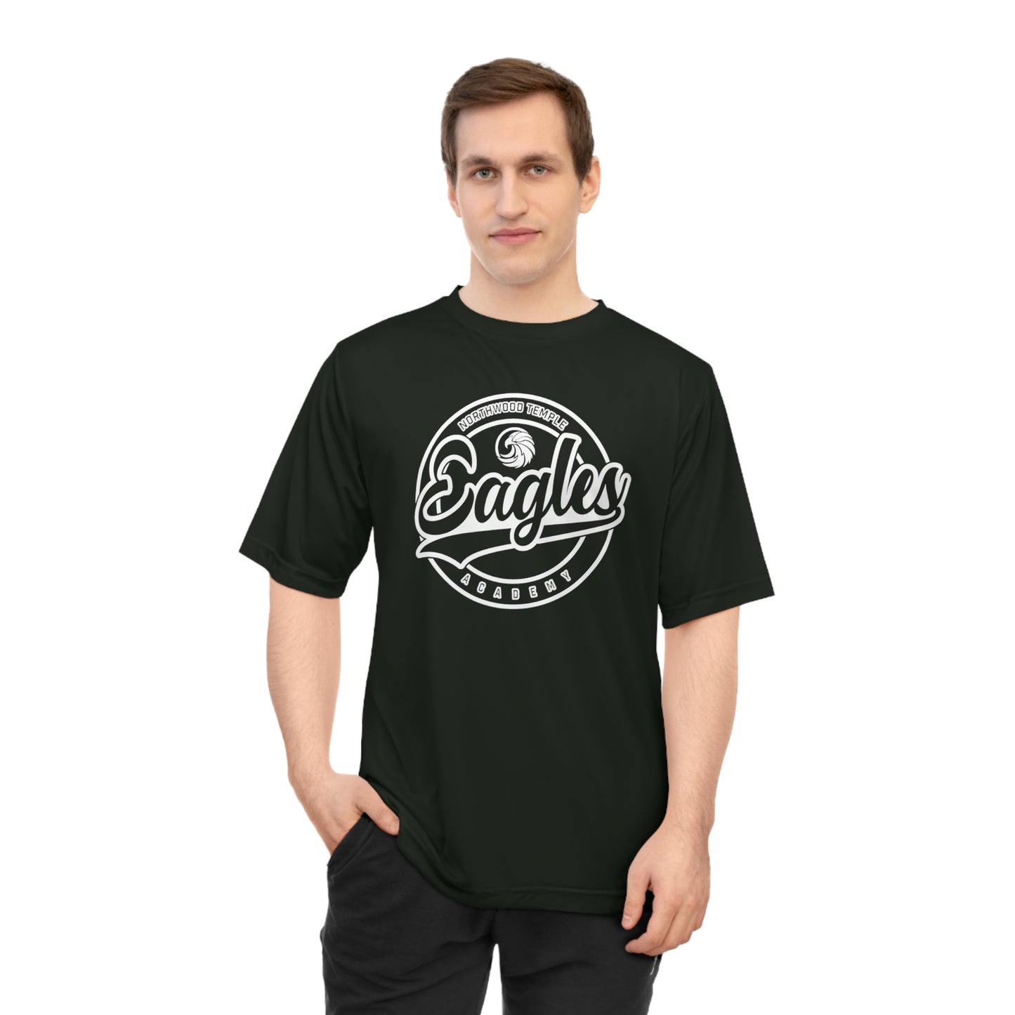 Eagles Circle Stamp - Team 365 Unisex Zone Performance T-shirt