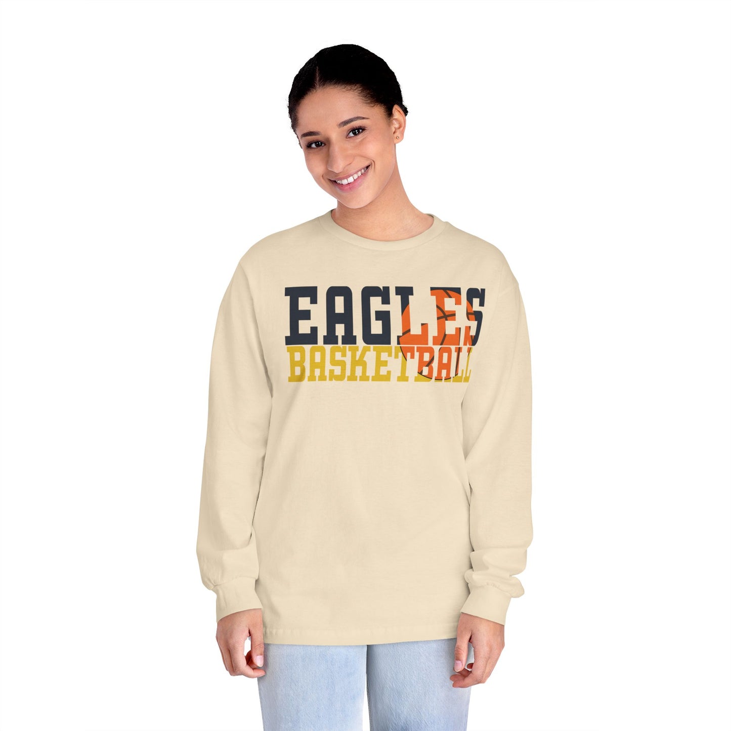 Basketball Cutout - American Apparel Unisex Classic Long Sleeve T-Shirt