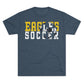 Soccer Cutout - Next Level Unisex Tri-Blend Crew Tee