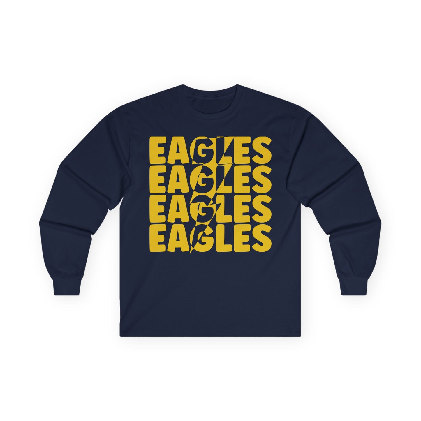 Lightning Bolt Eagle - Gildan Unisex Ultra Cotton Long Sleeve Tee