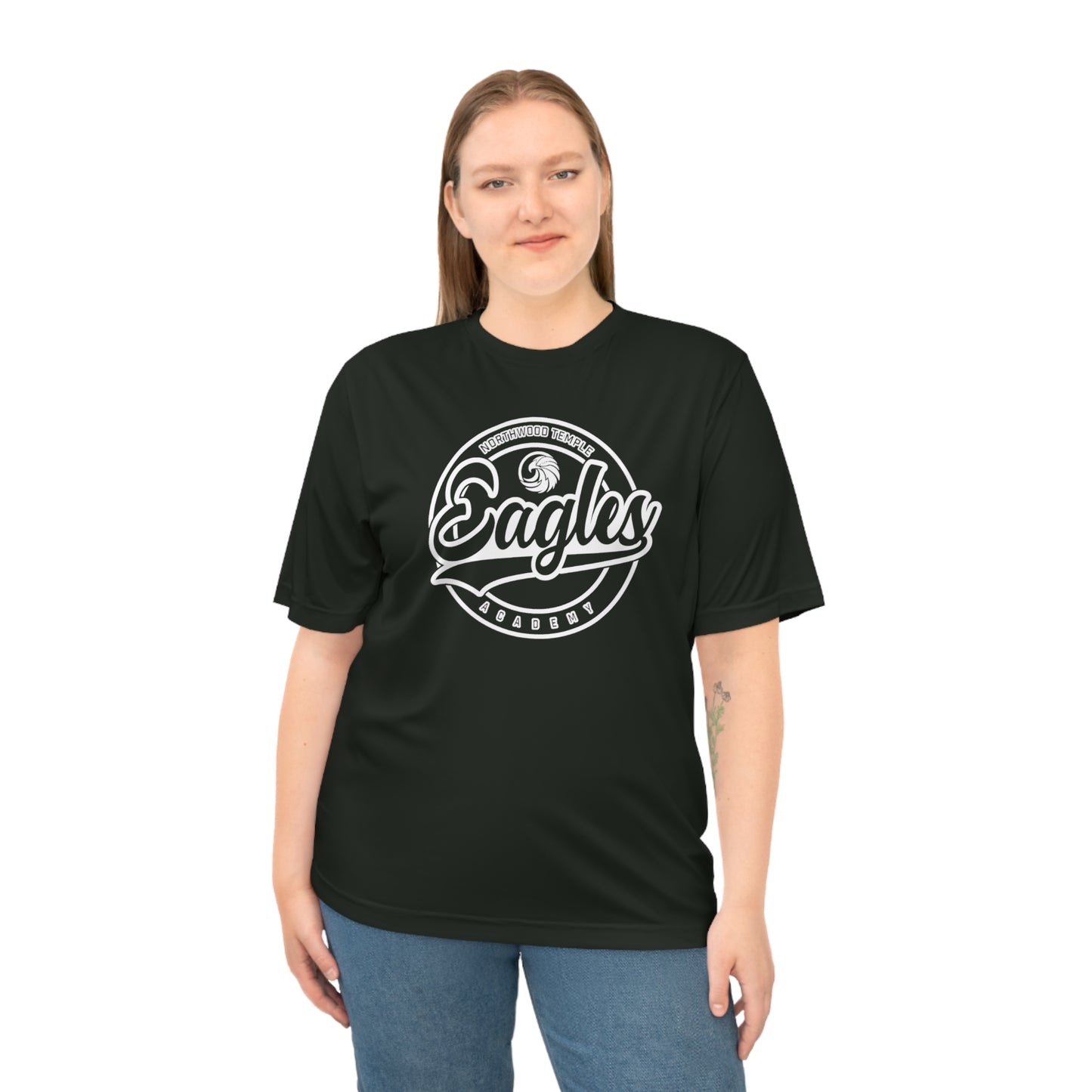 Eagles Circle Stamp - Team 365 Unisex Zone Performance T-shirt