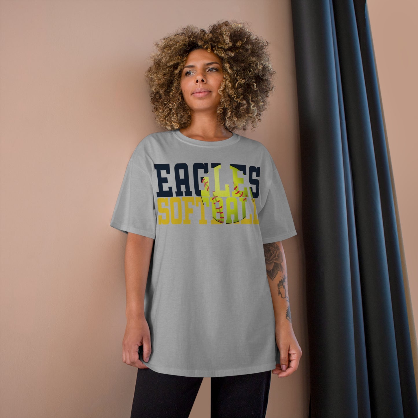 Softball Cutout - Champion T-Shirt