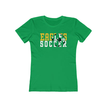 Soccer Cutout - Next Level Women's The Boyfriend Tee