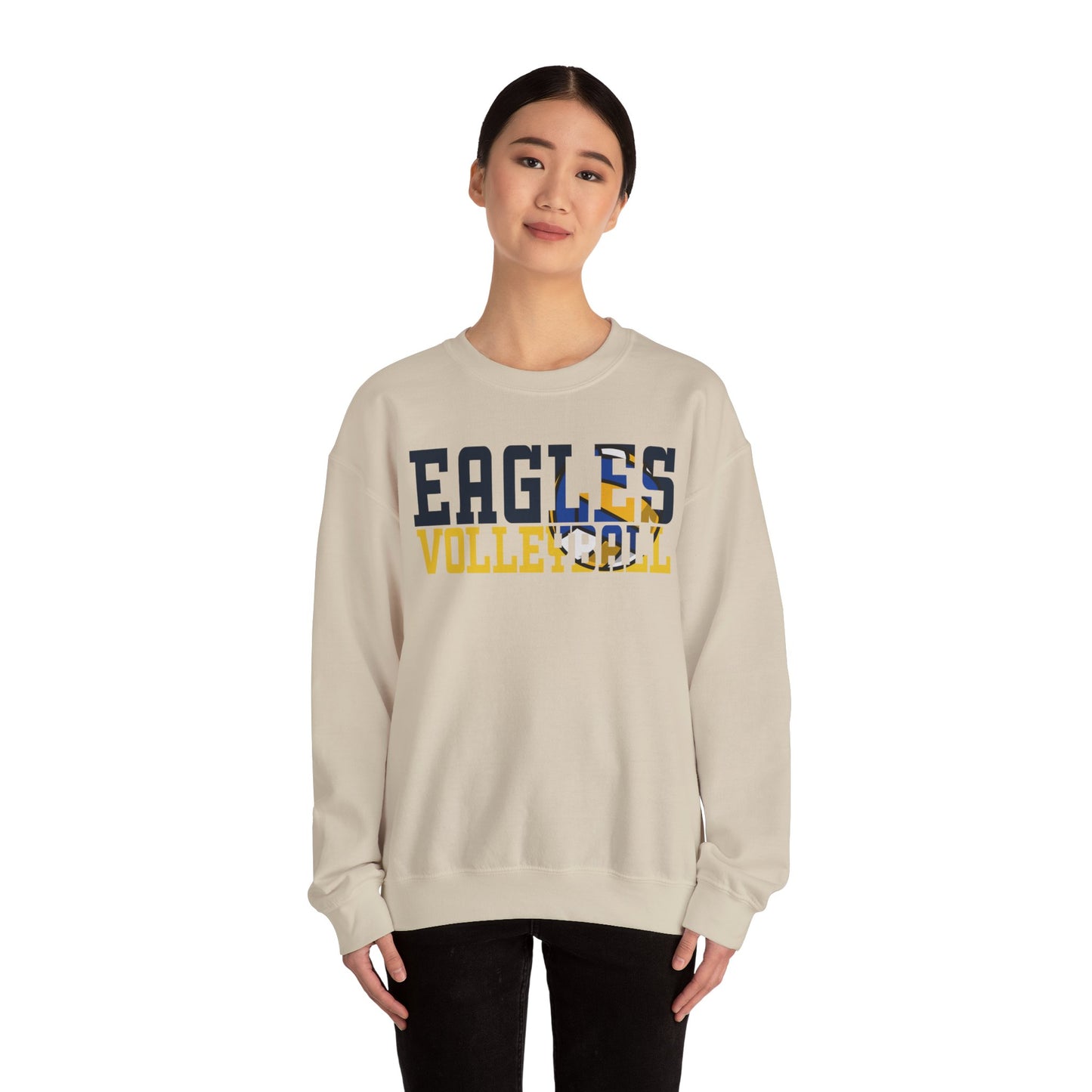 Volleyball Cutout - Gildan Unisex Heavy Blend™ Crewneck Sweatshirt