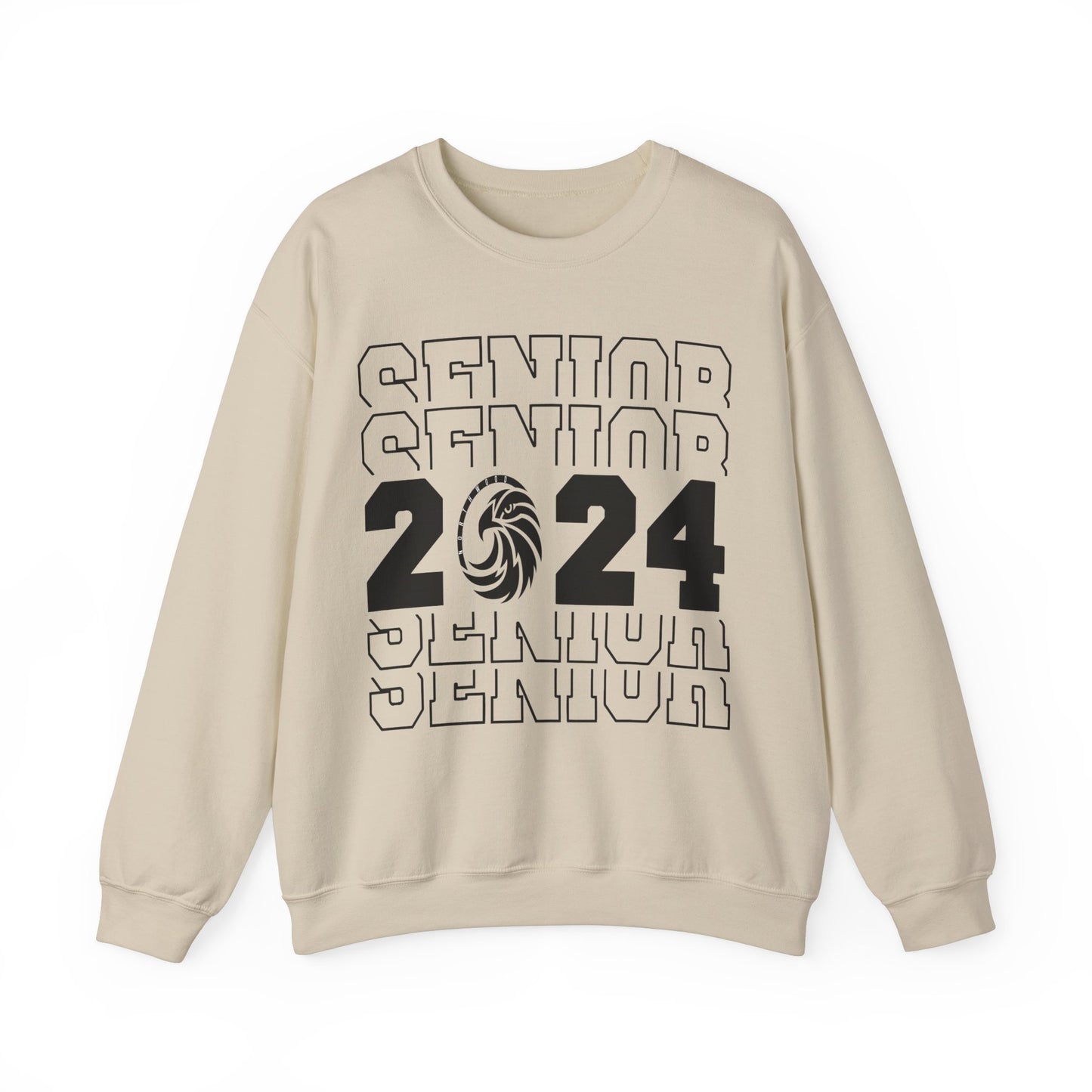 Seniors 2024 Stacked - Gildan Unisex Heavy Blend™ Crewneck Sweatshirt