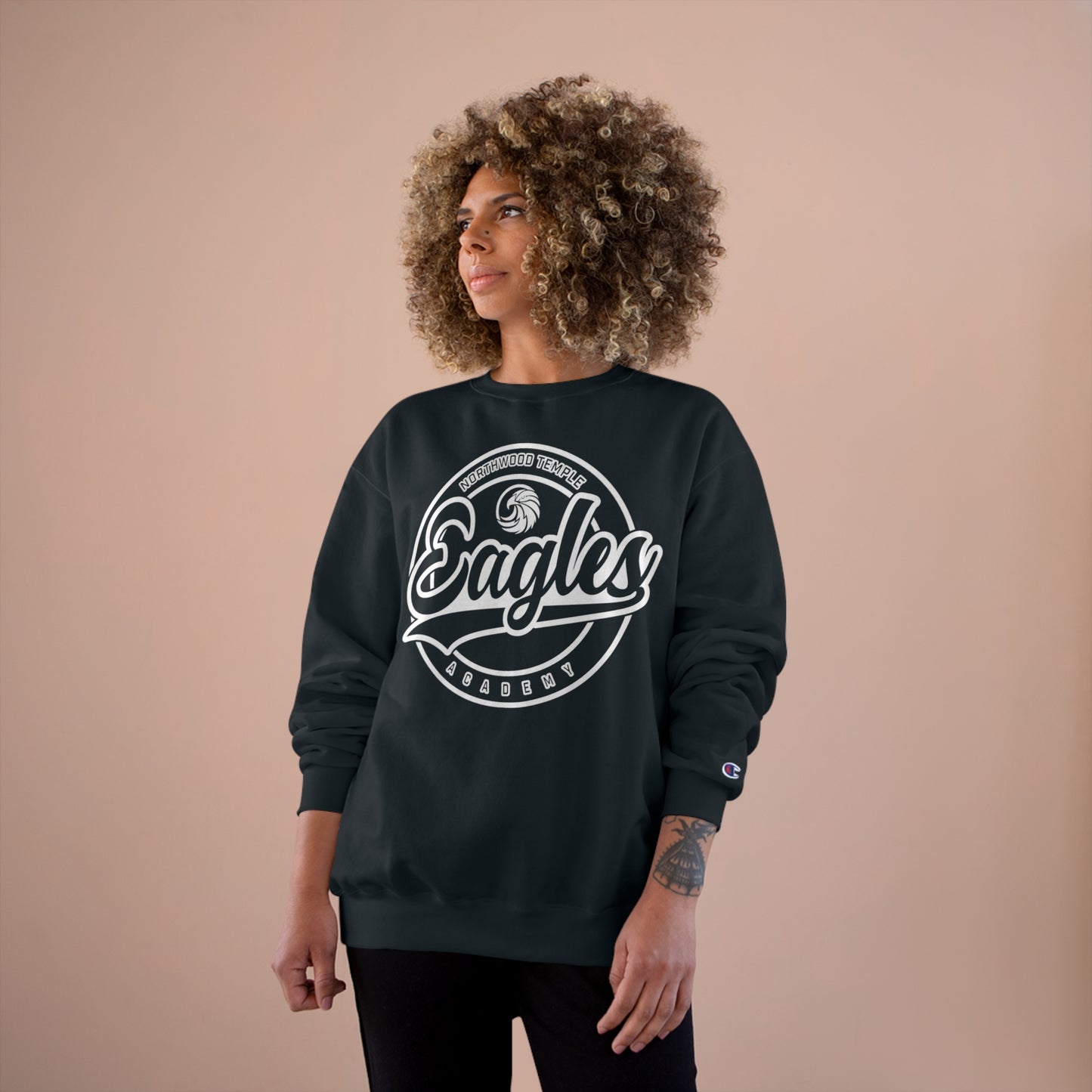 Eagles Circle Stamp - Champion Sweatshirt