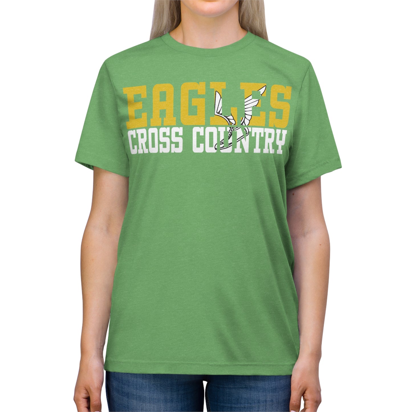 Cross Country Cutout - Bella+Canva Unisex Triblend Tee