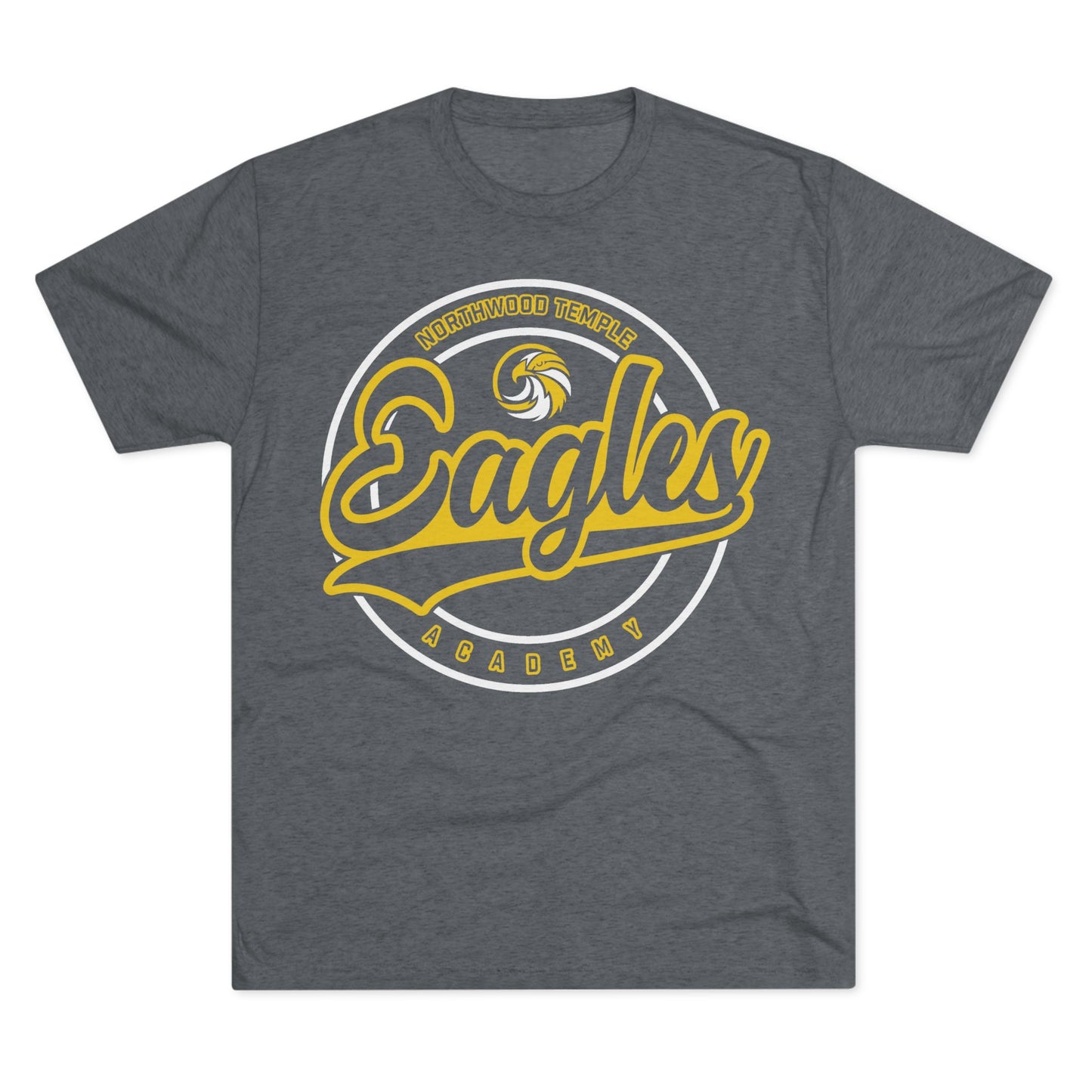 Eagles Circle Stamp - Next Level Unisex Tri-Blend Crew Tee