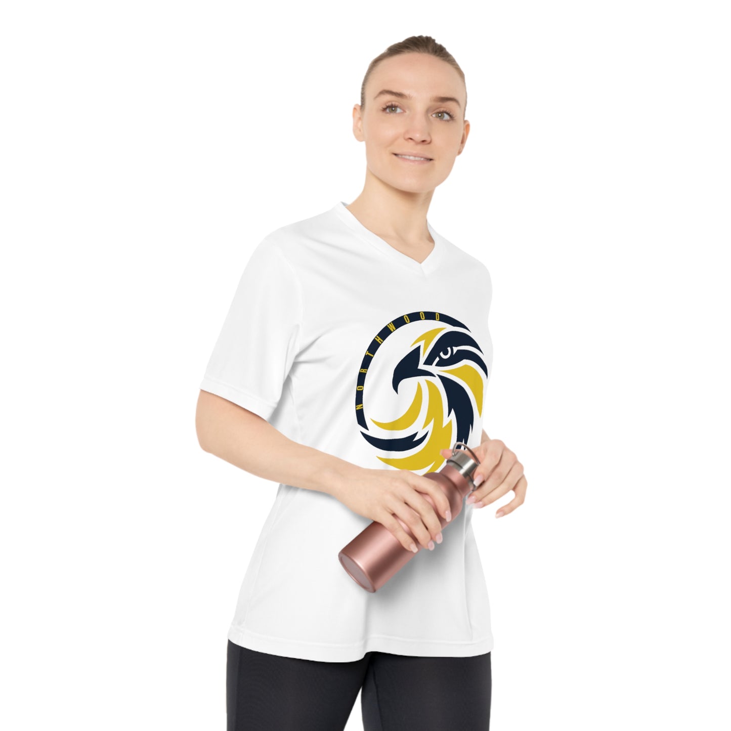 Original Logo - Team365 Women's Performance V-Neck T-Shirt