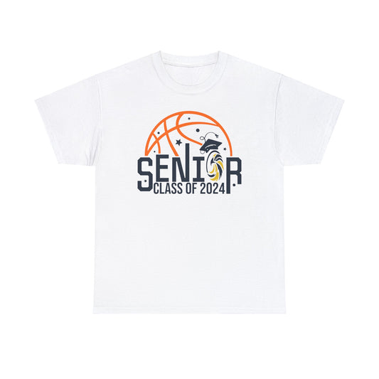 Seniors 2024 Basketball - Gildan Unisex Heavy Cotton Tee