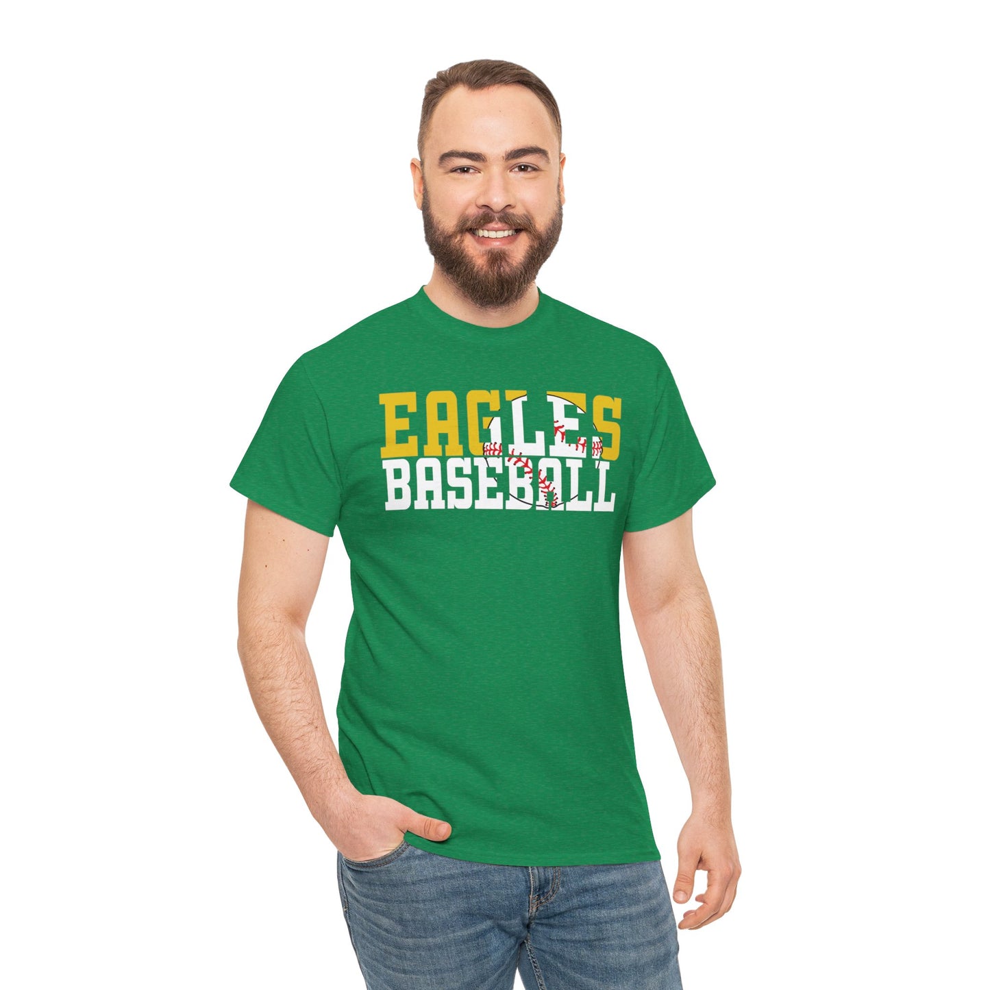 Baseball Cutout - Gildan Unisex Heavy Cotton Tee