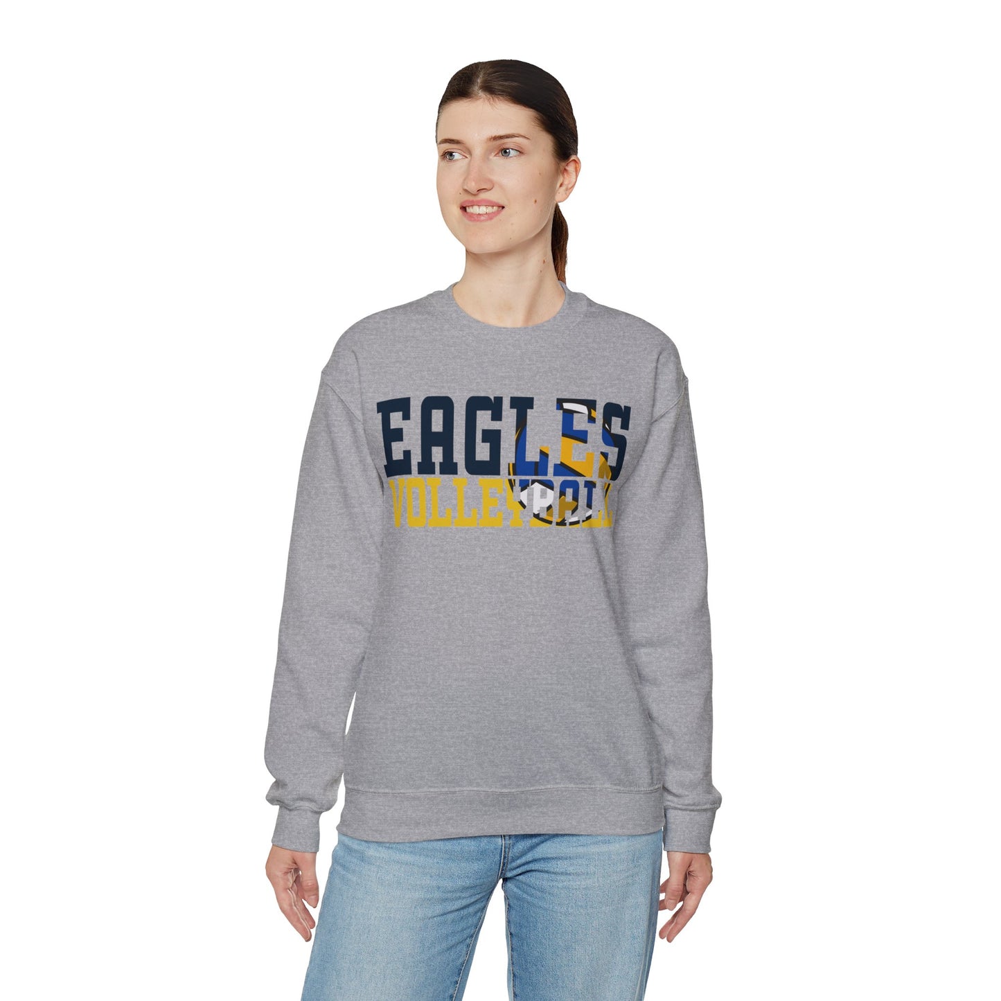 Volleyball Cutout - Gildan Unisex Heavy Blend™ Crewneck Sweatshirt