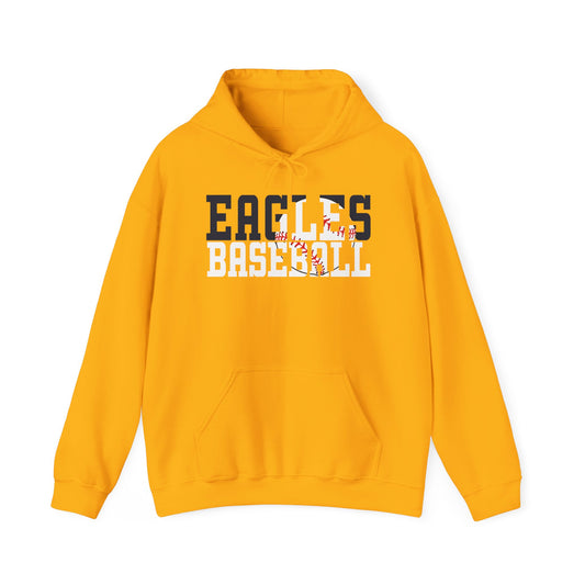 Baseball Cutout - Gildan Unisex Heavy Blend™ Hooded Sweatshirt