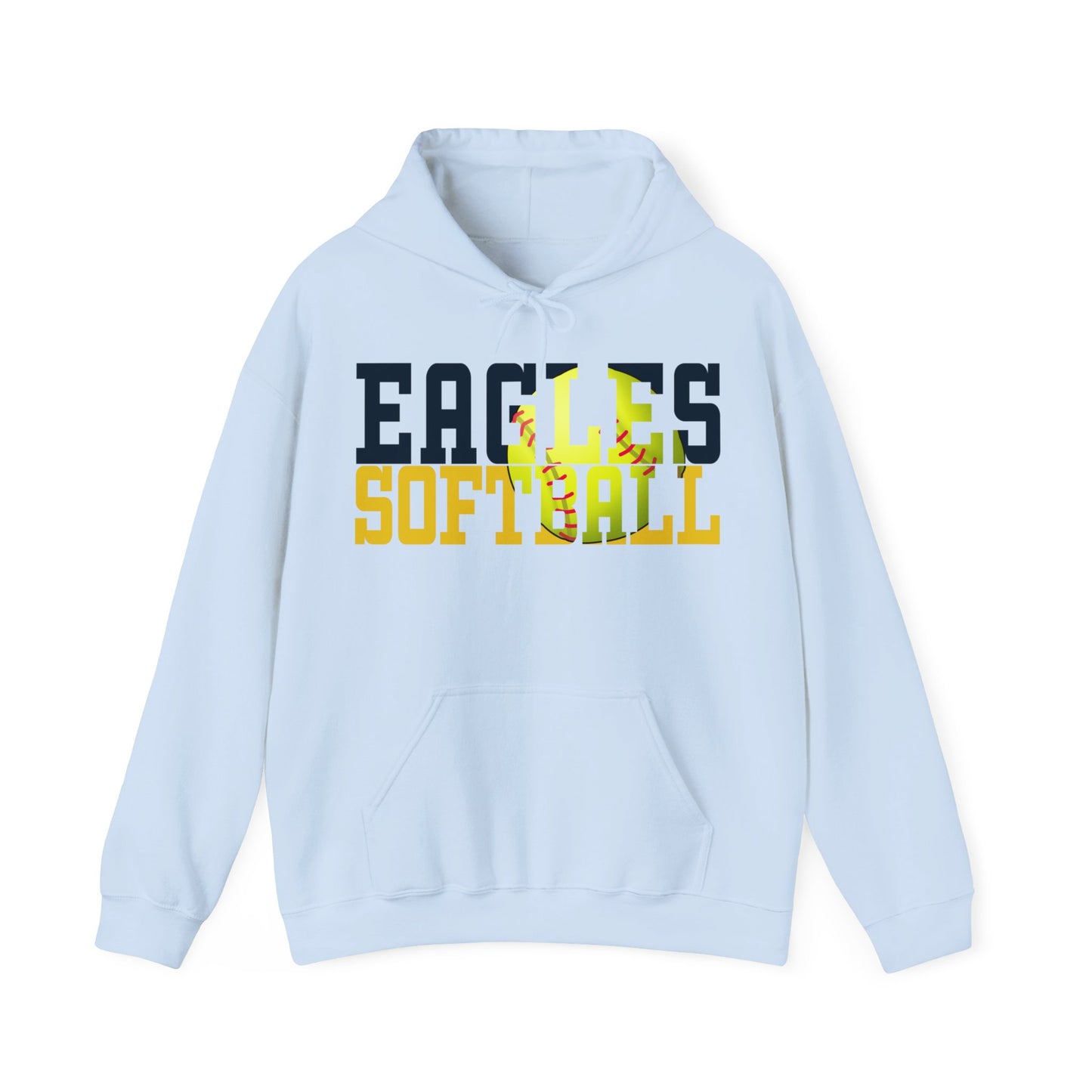 Softball Cutout - Gildan Unisex Heavy Blend™ Hooded Sweatshirt