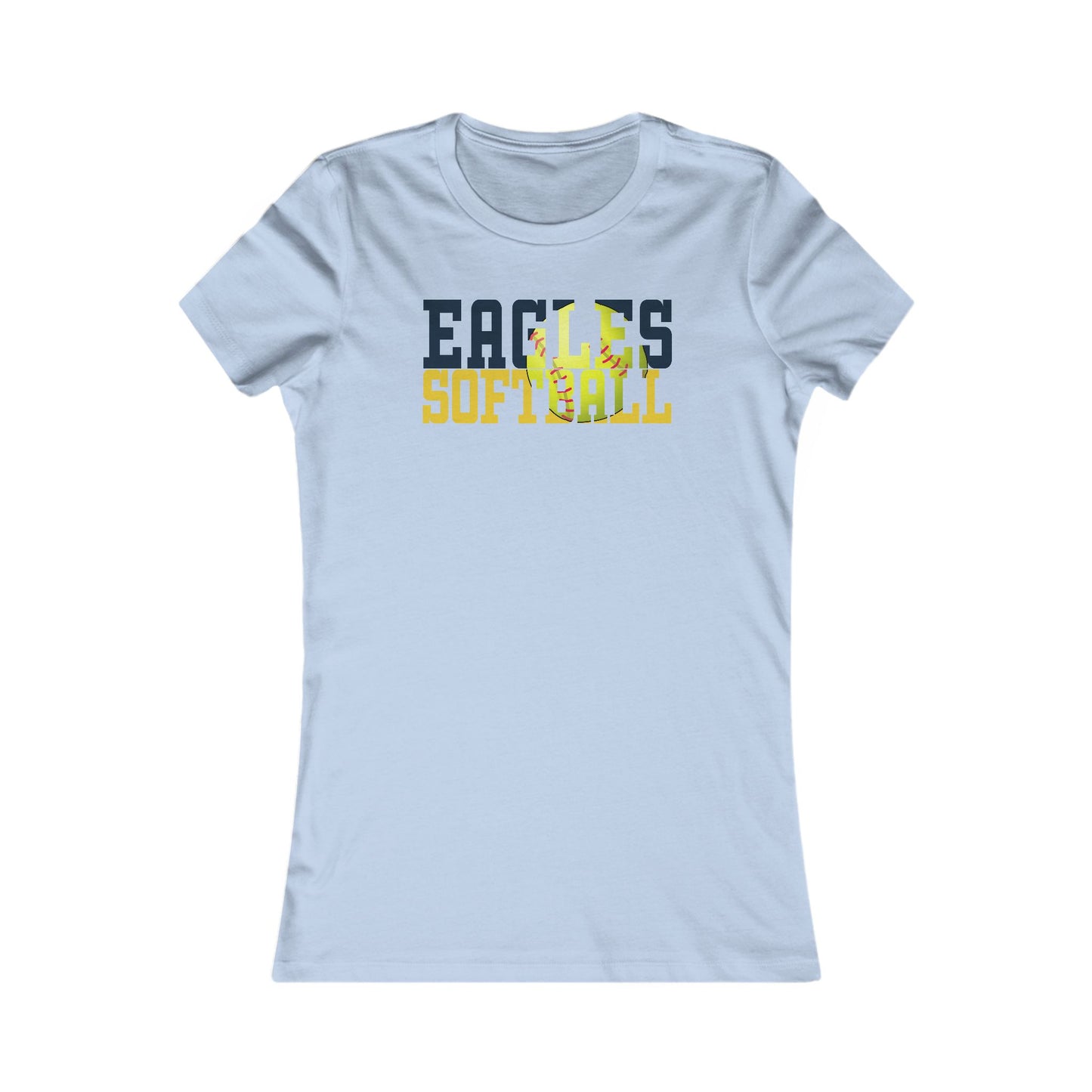 Softball Cutout - Bella+Canva Women's Favorite Tee