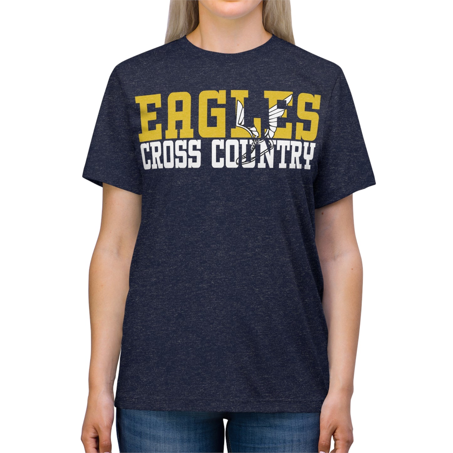 Cross Country Cutout - Bella+Canva Unisex Triblend Tee