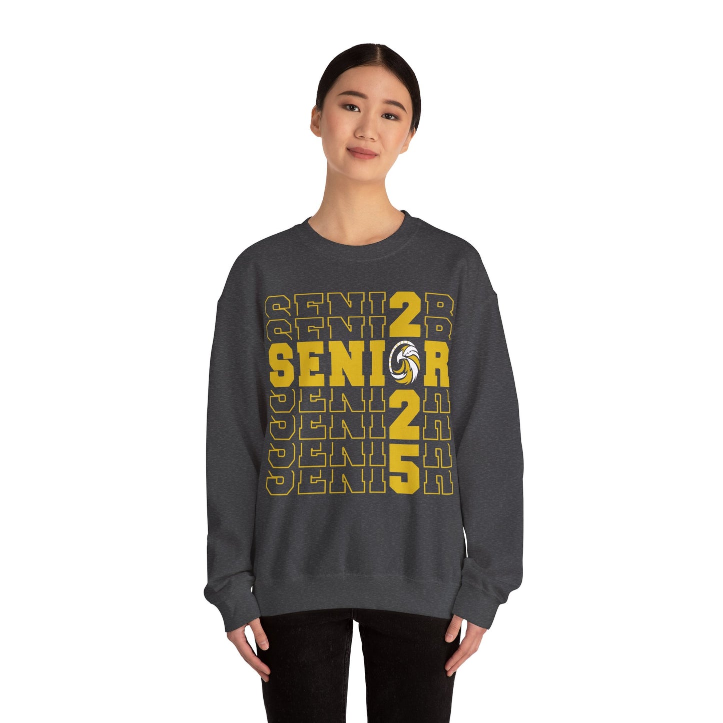 Seniors Cross Stacked c/o 2025 - Gildan Unisex Heavy Blend™ Crewneck Sweatshirt