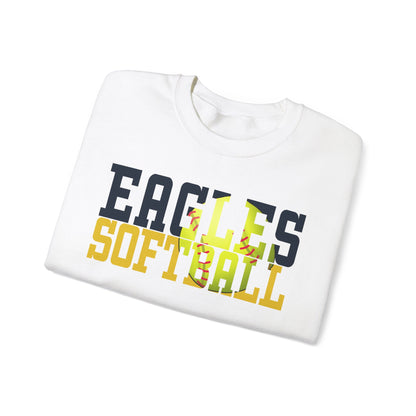 Softball Cutout - Gildan Unisex Heavy Blend™ Crewneck Sweatshirt