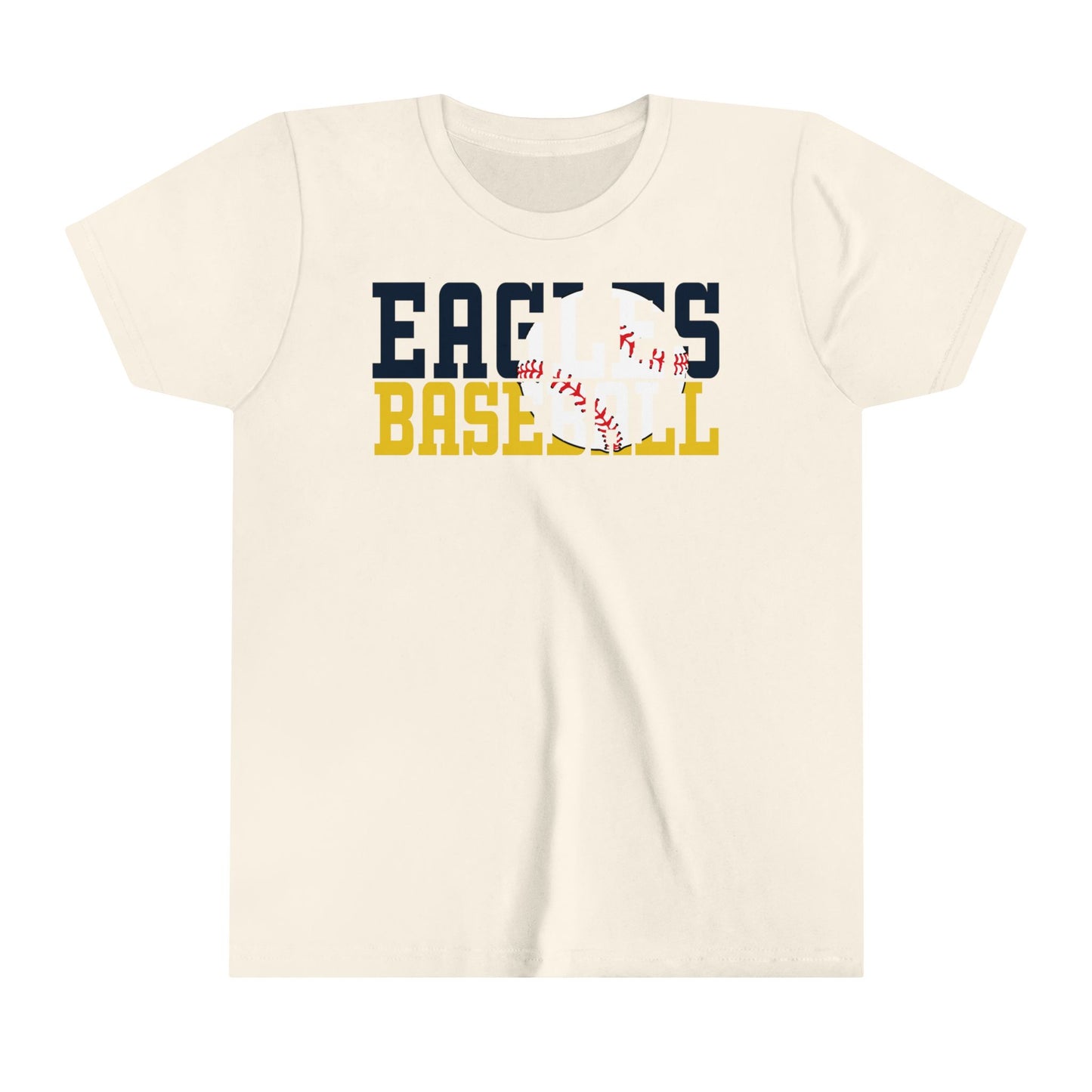 Baseball Cutout - Bella+Canva Youth Short Sleeve Tee