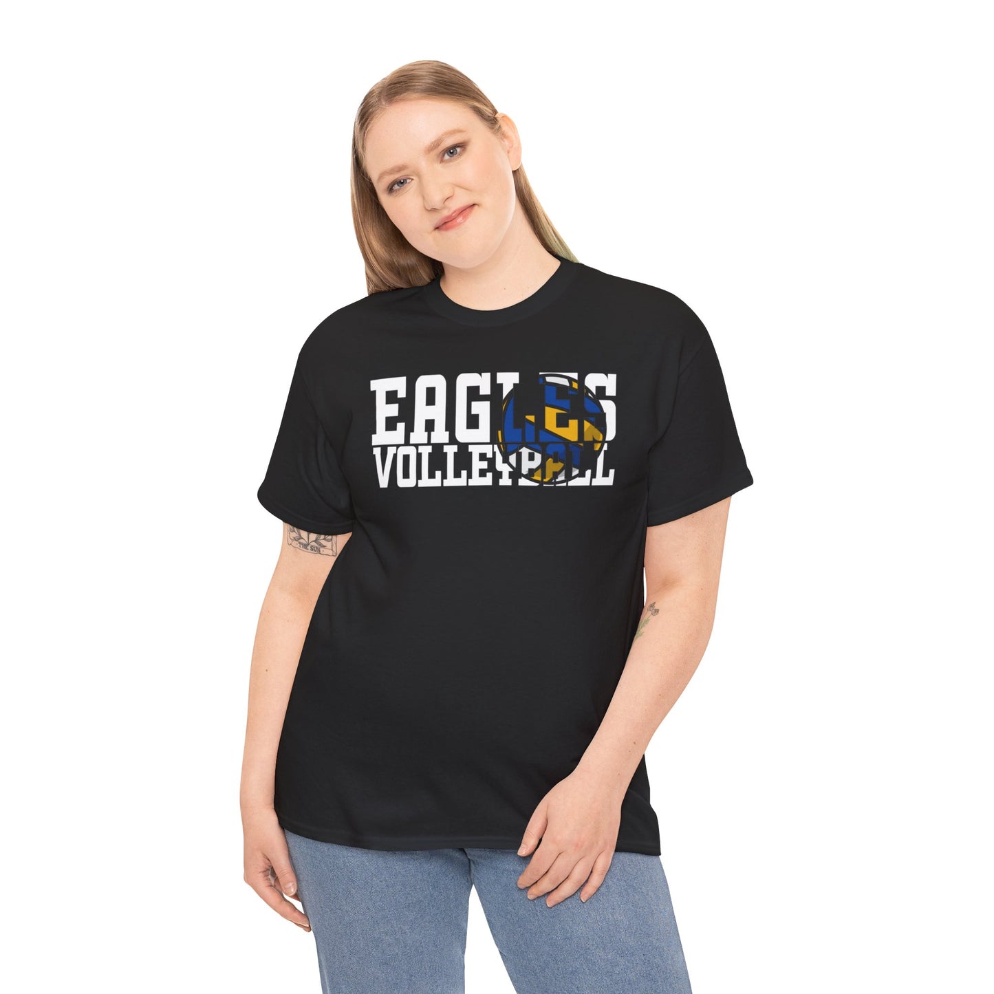 Volleyball Cutout - Gildan Unisex Heavy Cotton Tee