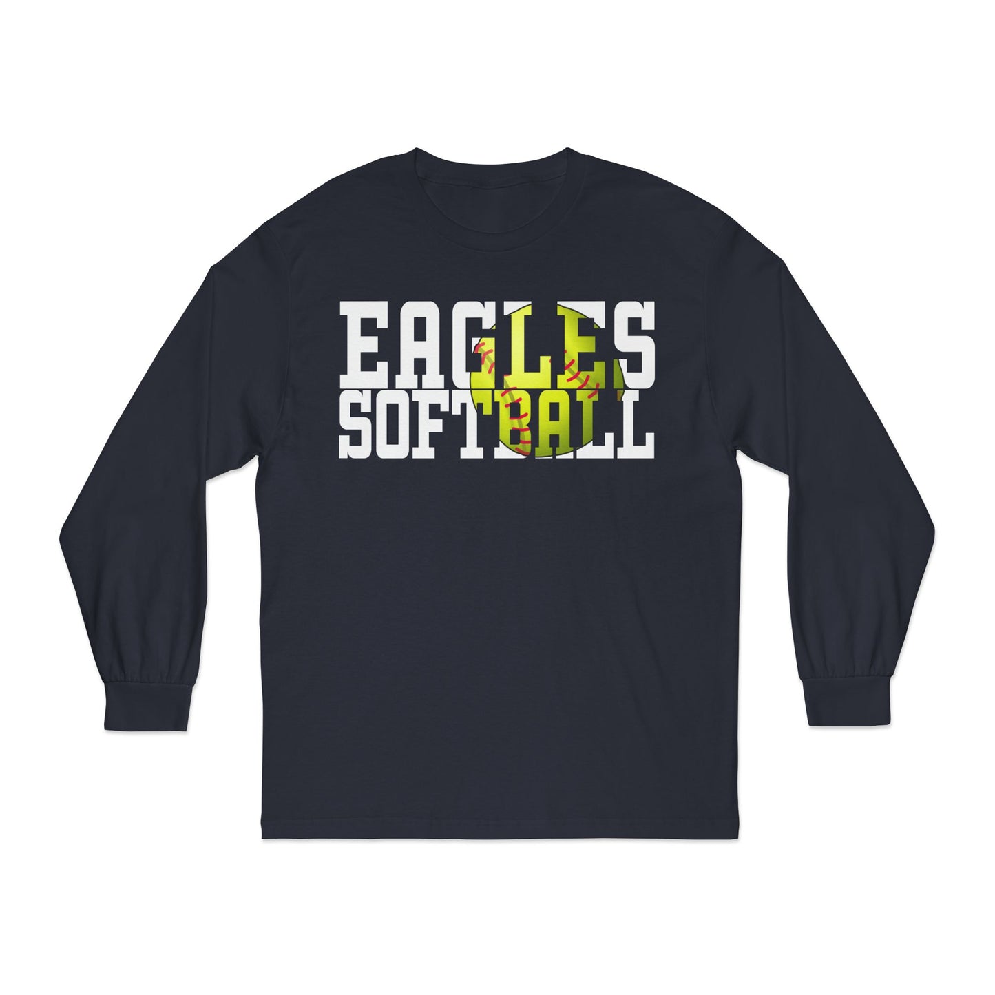 Softball Cutout - American Apparel Unisex Classic Long Sleeve T-Shirt