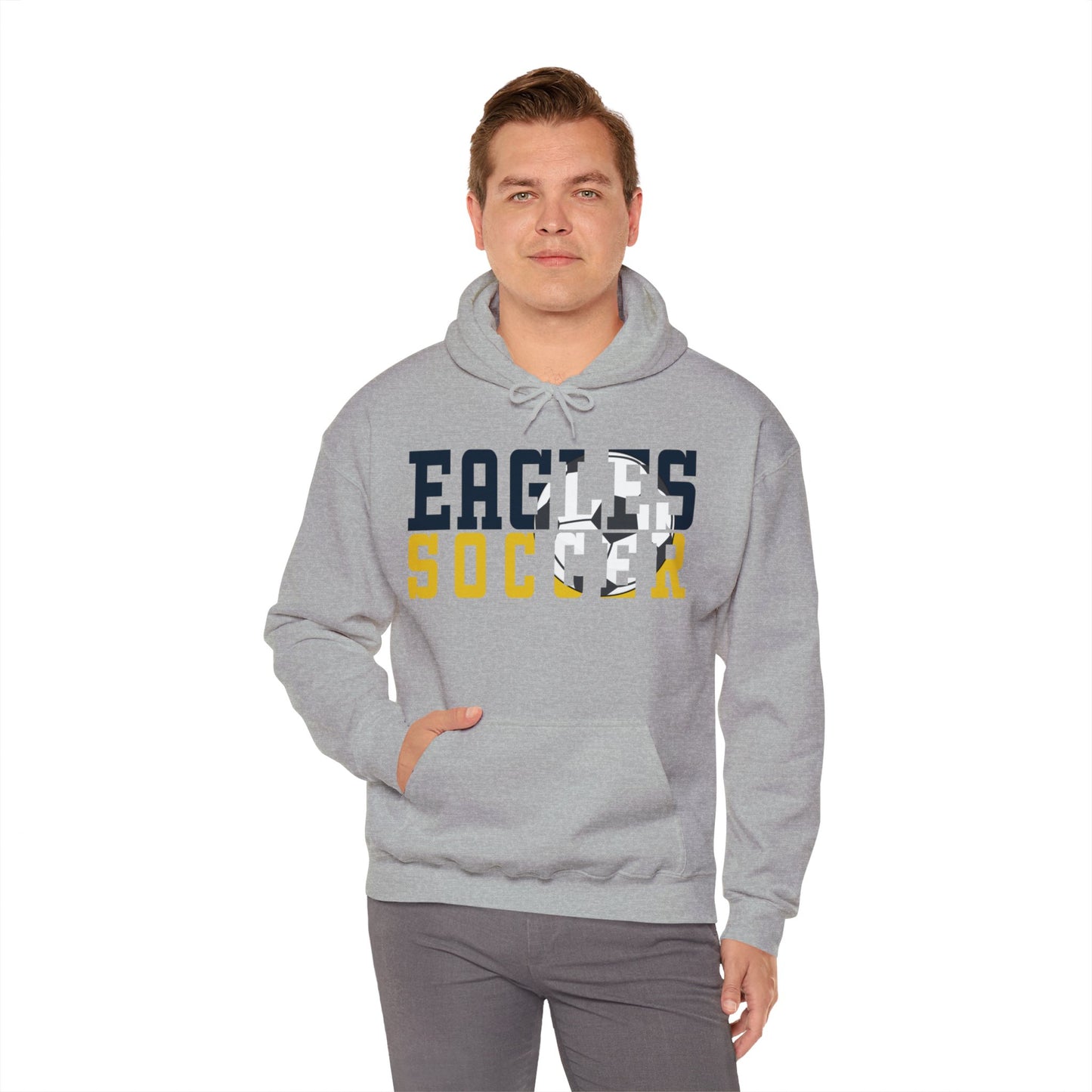 Soccer Cutout - Gildan Unisex Heavy Blend™ Hooded Sweatshirt