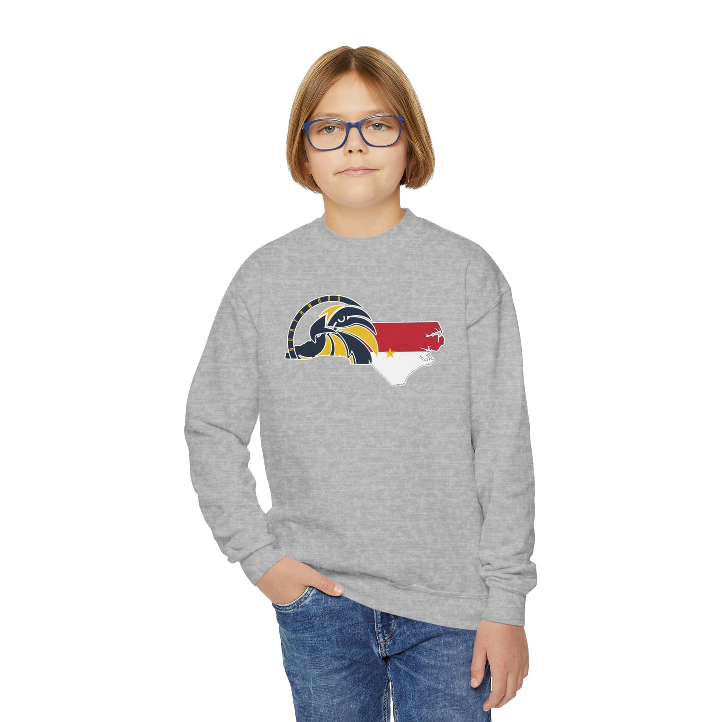 Made in NC - Gildan Youth Crewneck Sweatshirt