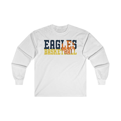 Basketball Cutout - Gildan Ultra Cotton Long Sleeve Tee