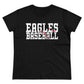 Baseball Cutout - Gildan Women's Midweight Cotton Tee