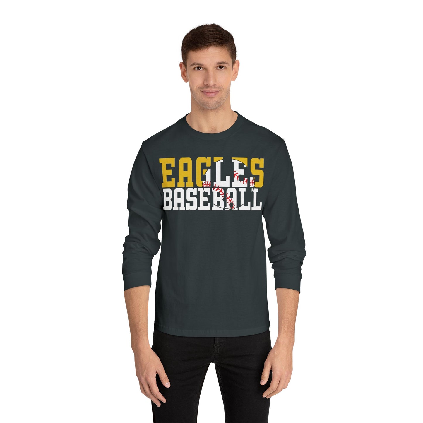 Baseball Cutout - American Apparel Unisex Classic Long Sleeve T-Shirt