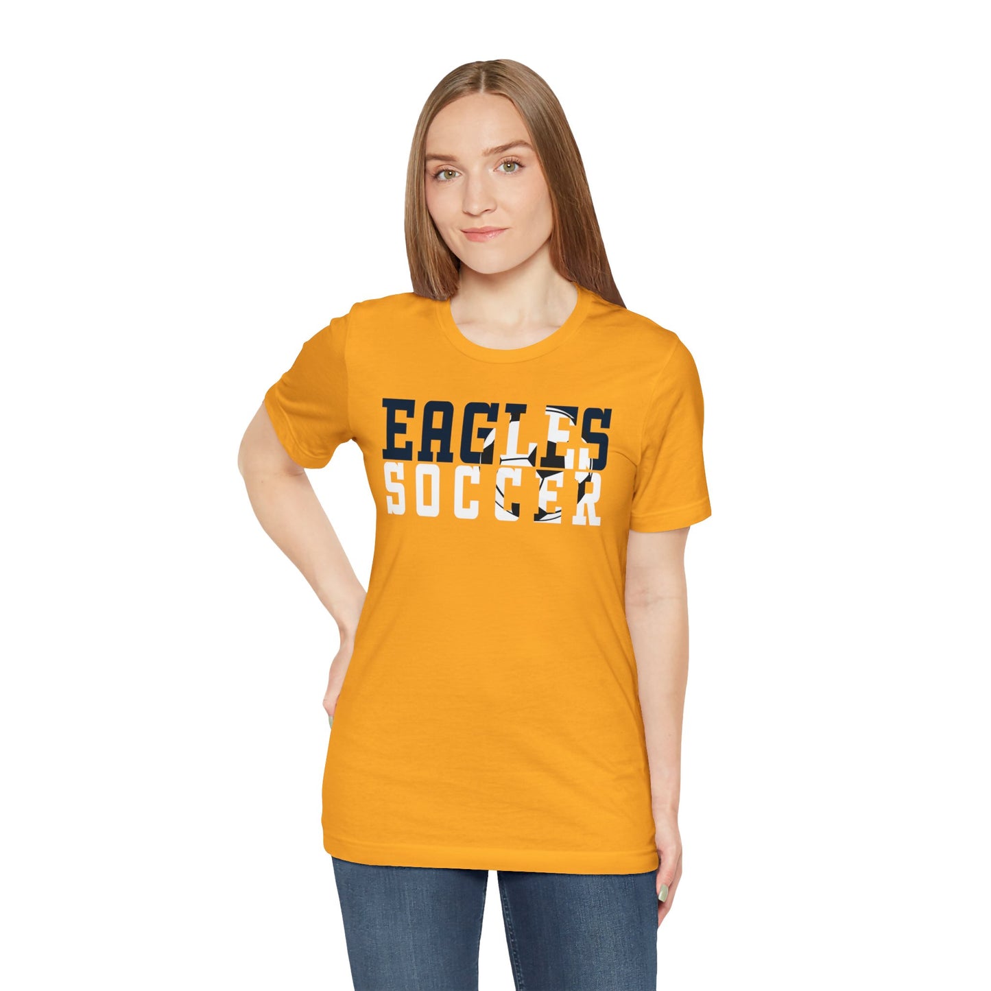 Soccer Cutout - Bella+Canva Unisex Jersey Short Sleeve Tee