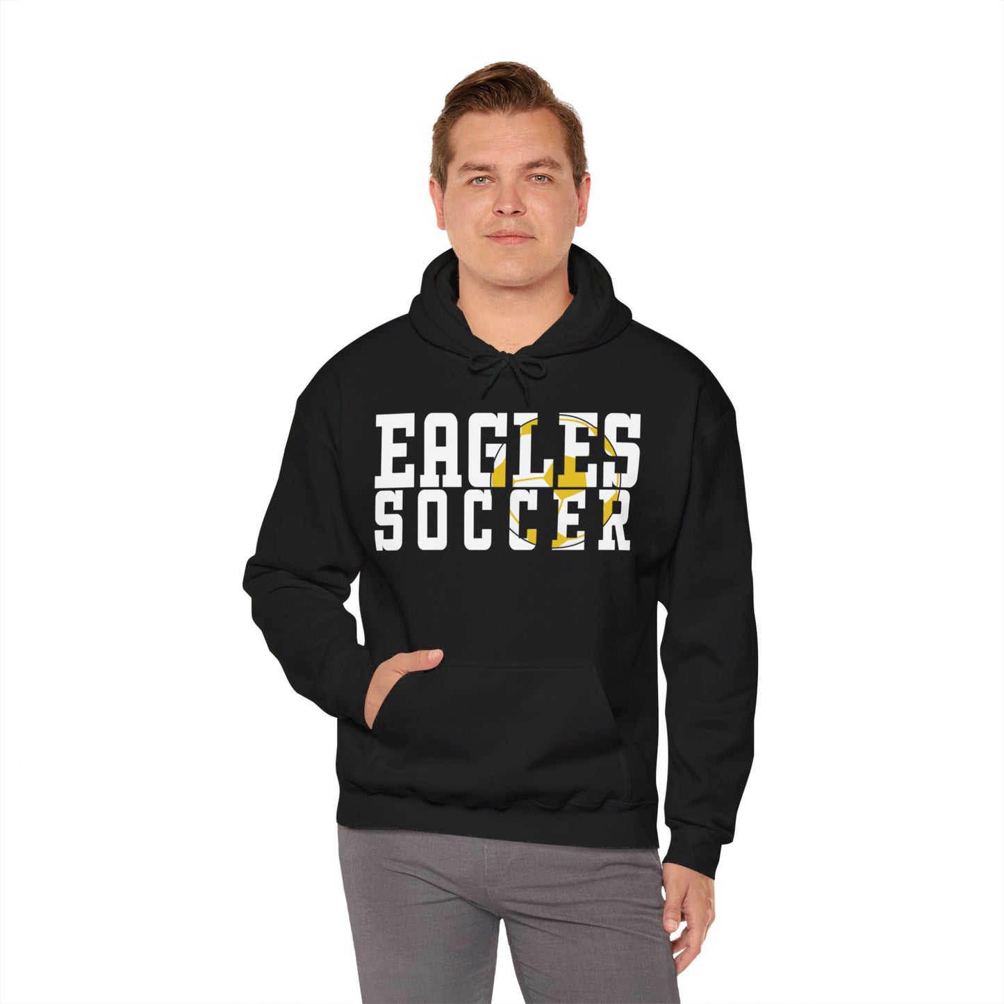 Soccer Cutout - Gildan Unisex Heavy Blend™ Hooded Sweatshirt