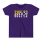 Soccer Cutout - Bella+Canva Youth Short Sleeve Tee