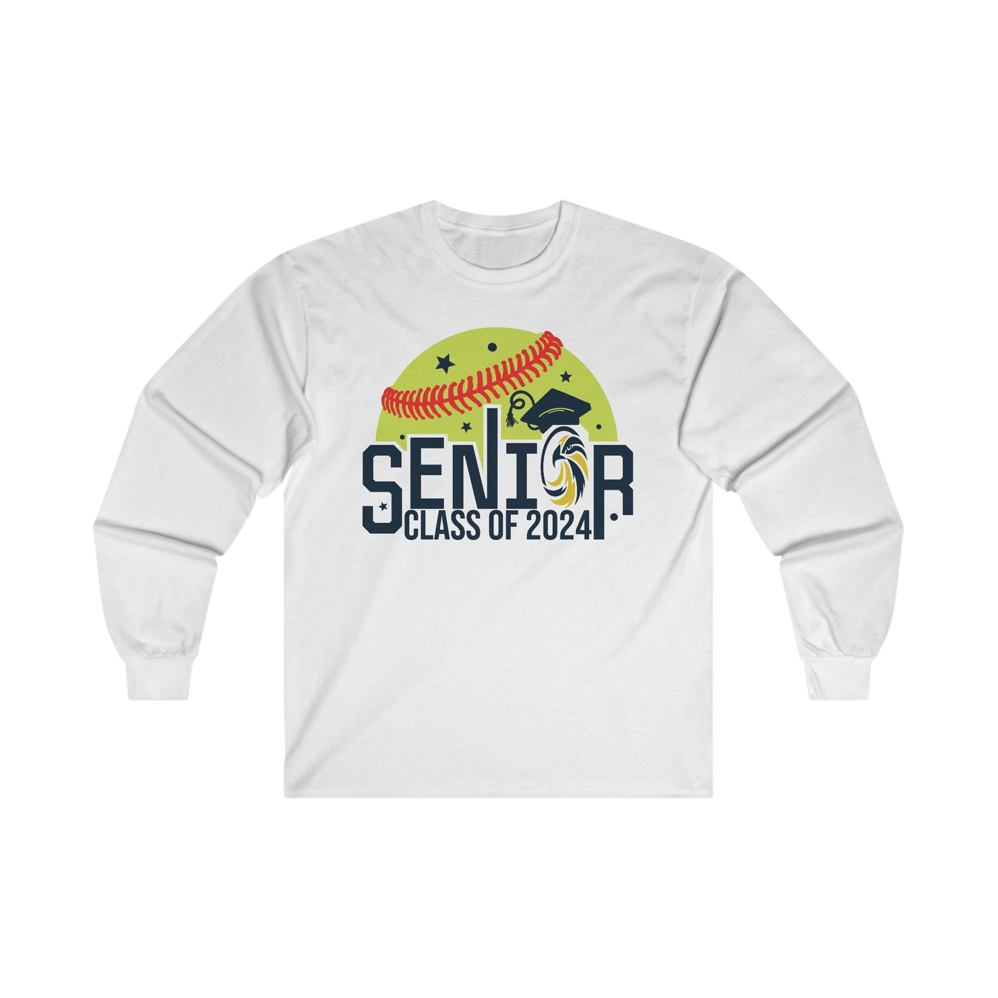 Seniors 2024 Softball - Gildan Ultra Cotton Long Sleeve Tee