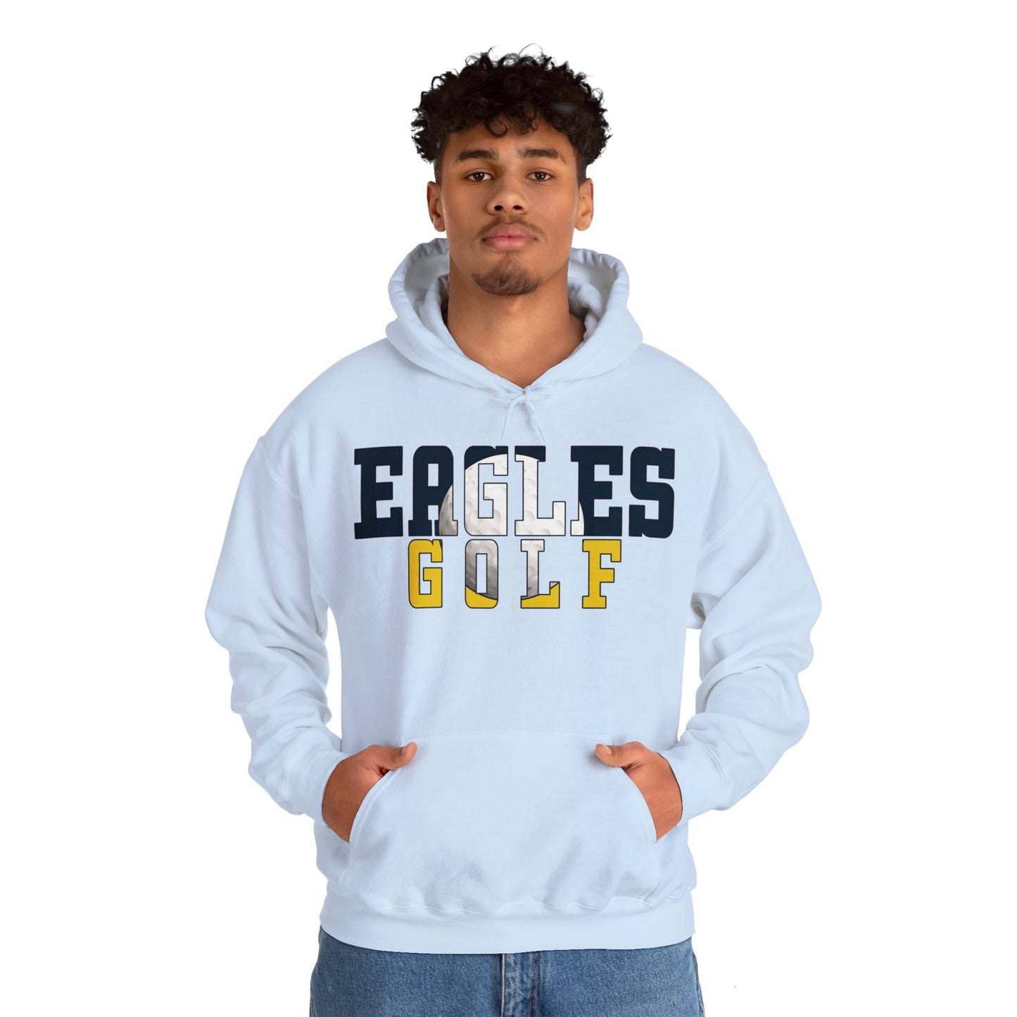 Golf Cutout - Gildan Unisex Heavy Blend™ Hooded Sweatshirt