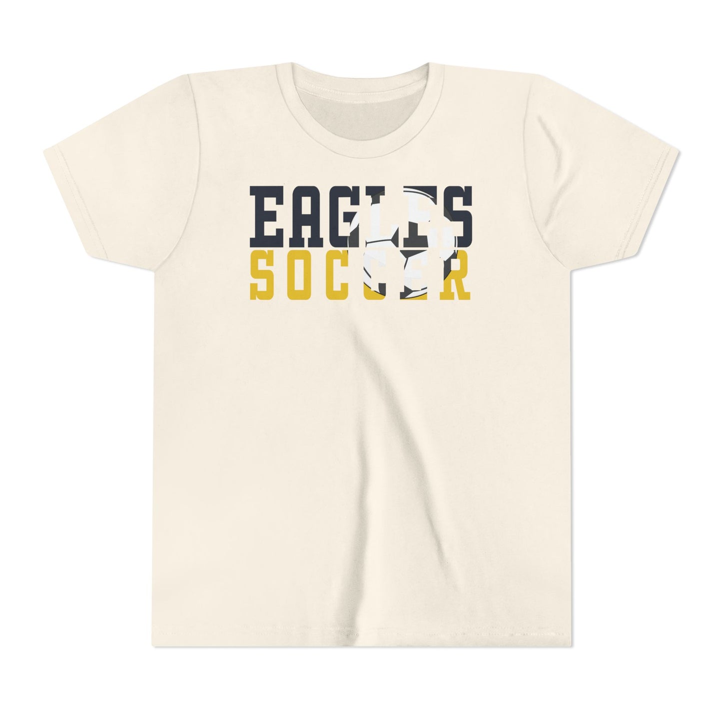 Soccer Cutout - Bella+Canva Youth Short Sleeve Tee